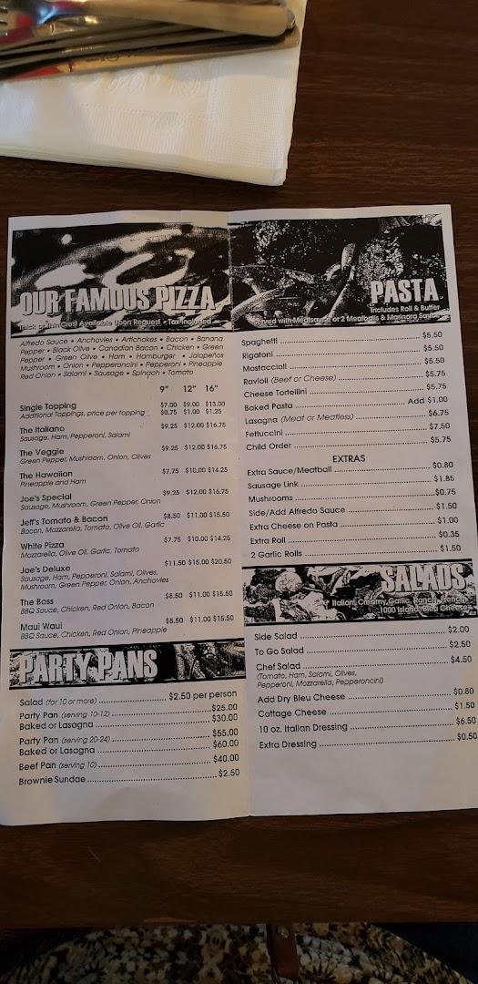 Joe's Italian Pizza in Springfield (not Lincoln)